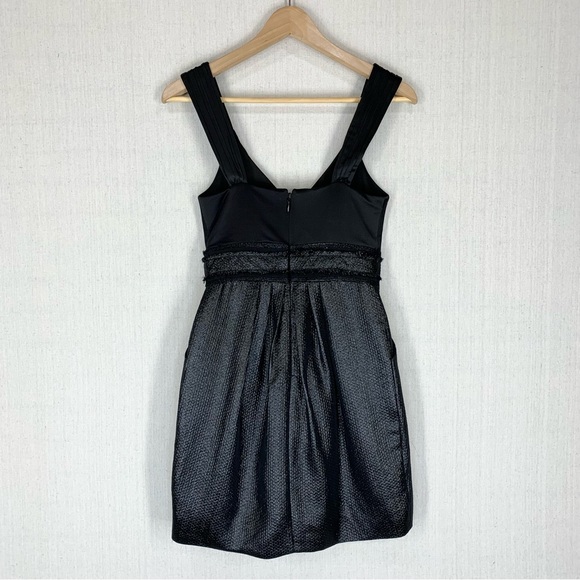 BCBGMaxAzria~NWOT~Womens Sleeveless Black Metallic Party/Cocktail Mini Dress~Sz0 - Picture 8 of 14